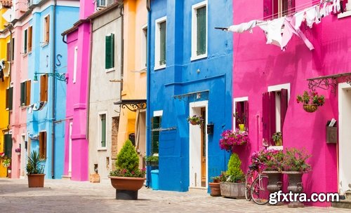 Collection of various cities City Country world a painted wall colorful house 25 HQ Jpeg