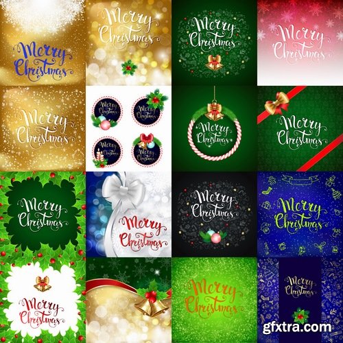 Collection of vector a background picture winter tree new year christmas 2-25 EPS