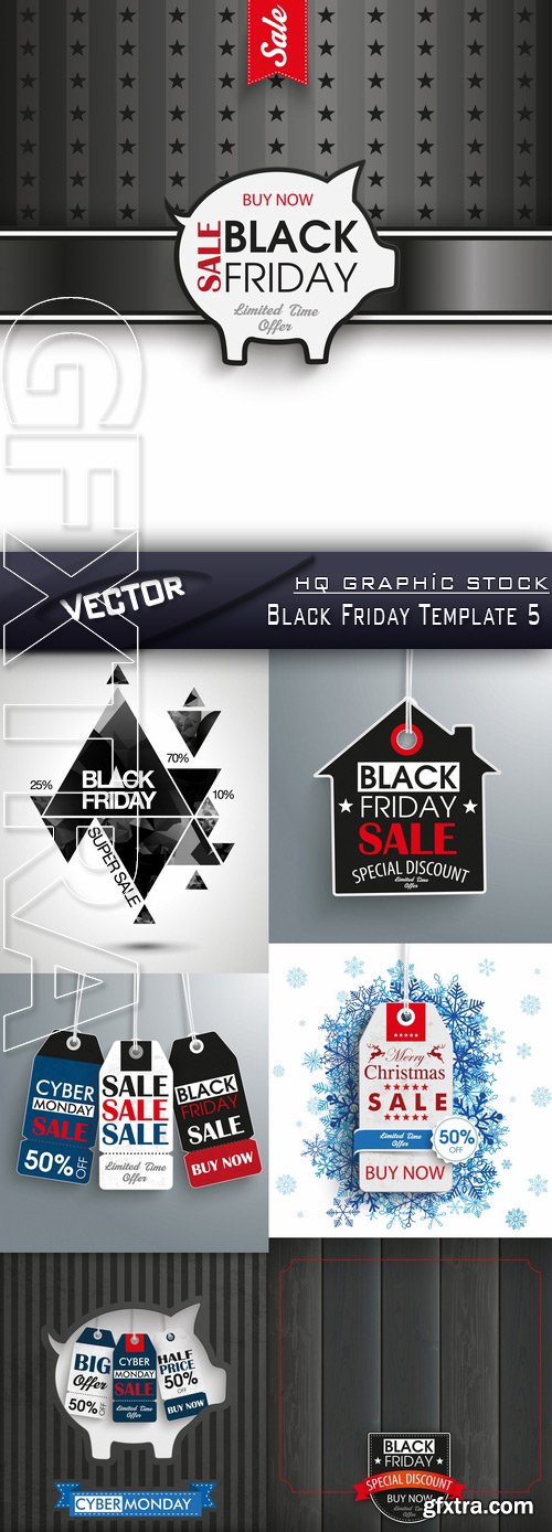 Stock Vector - Black Friday Template 5