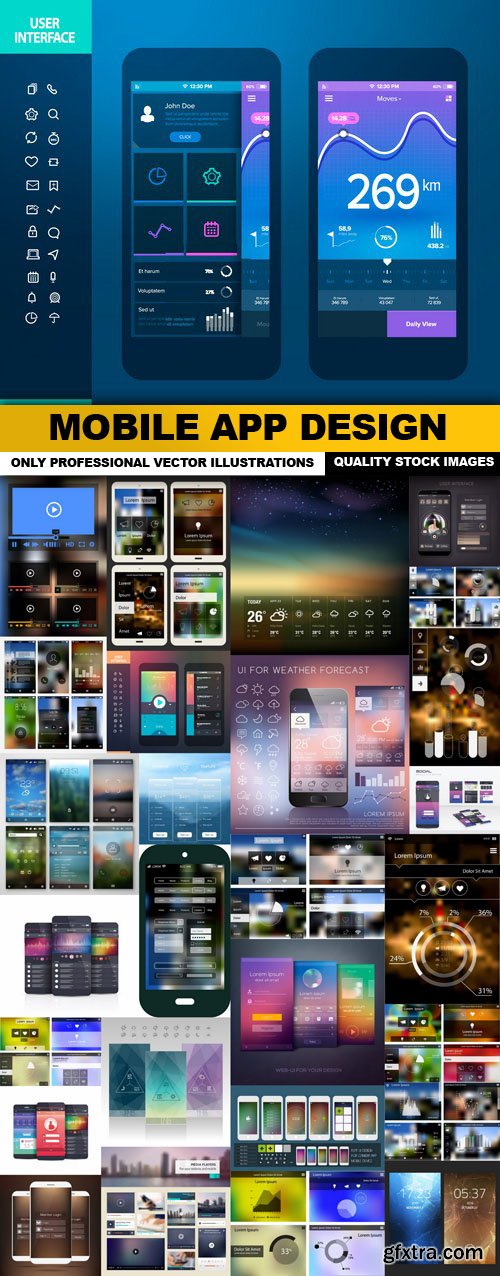 Mobile APP Design - 28 Vector