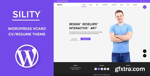 ThemeForest - Sility v1.2 - vCard, CV & Resume WordPress Theme - 11406532