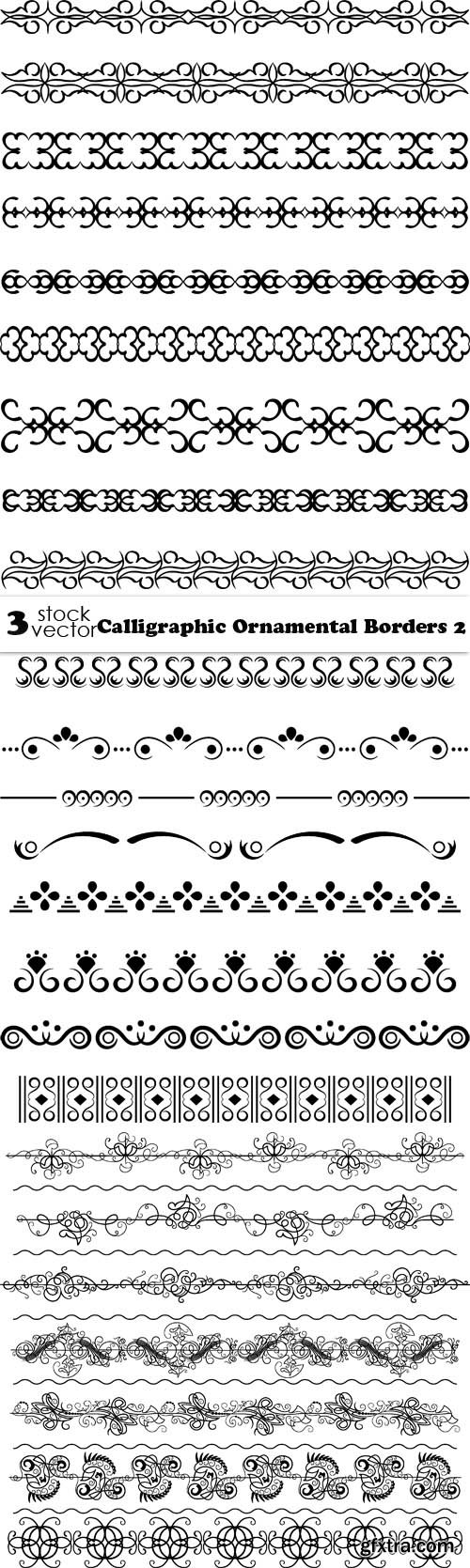 Vectors - Calligraphic Ornamental Borders 2