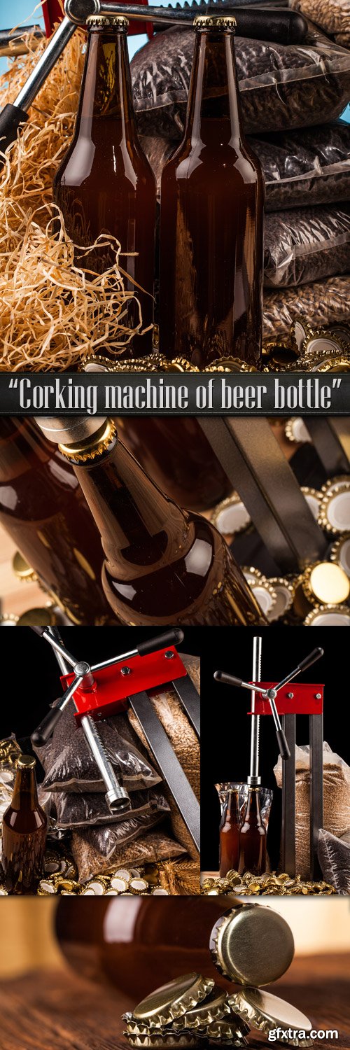 Corking machine of beer bottle