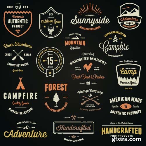 Outdoor logos - 35x EPS