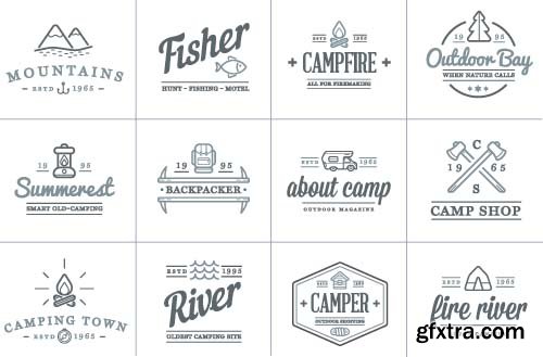 Outdoor logos - 35x EPS