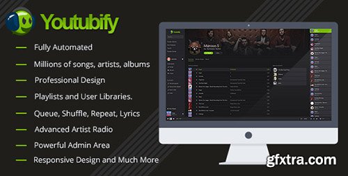 CodeCanyon - Youtubify v1.2 - Youtube Music Engine - 13616699