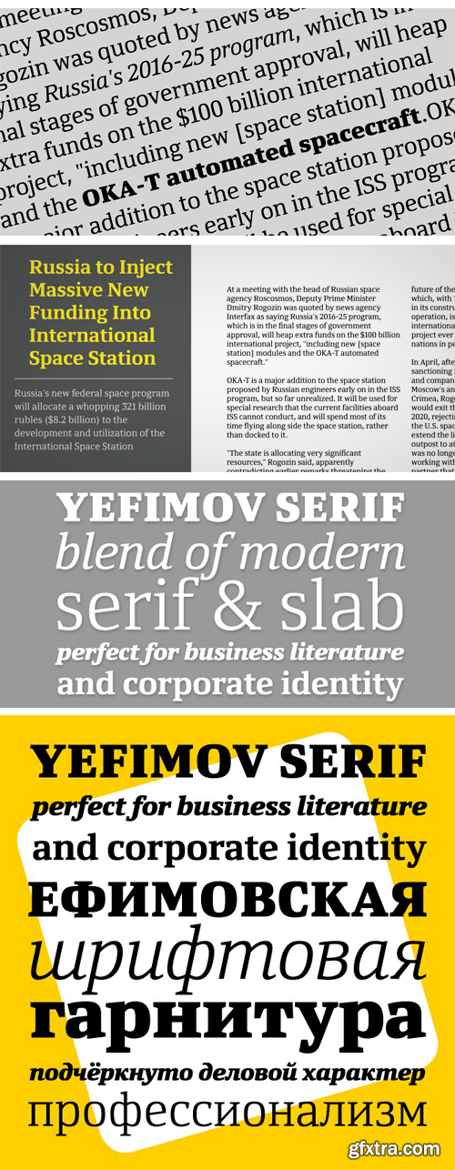 Yefimov Serif Font Family