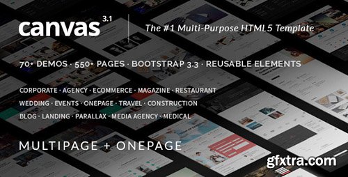ThemeForest - Canvas v3.1 - The Multi-Purpose HTML5 Template - 9228123