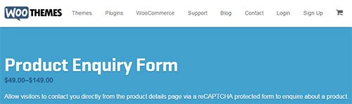 WooThemes - WooCommerce Product Enquiry Form v1.2.1