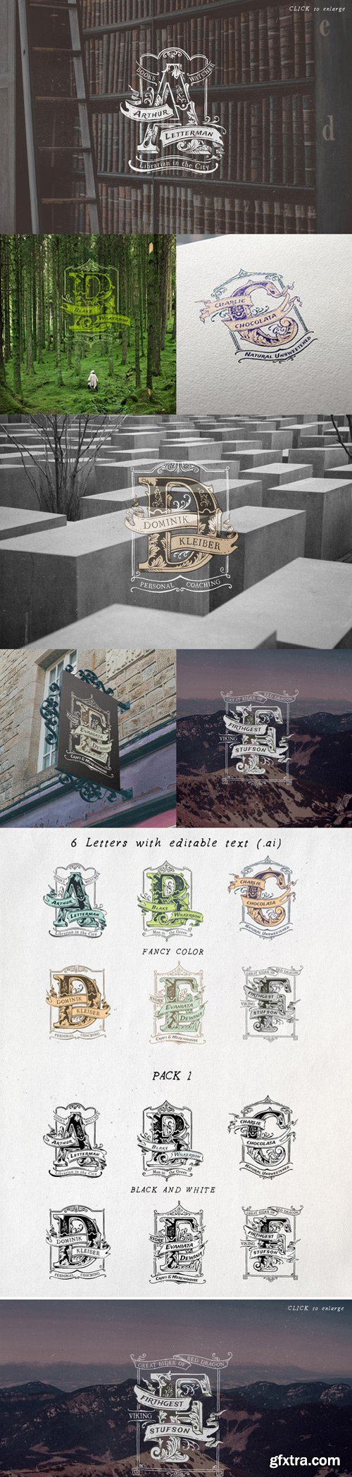 CM - Vintage Monogram Logo Complete Pack 444034