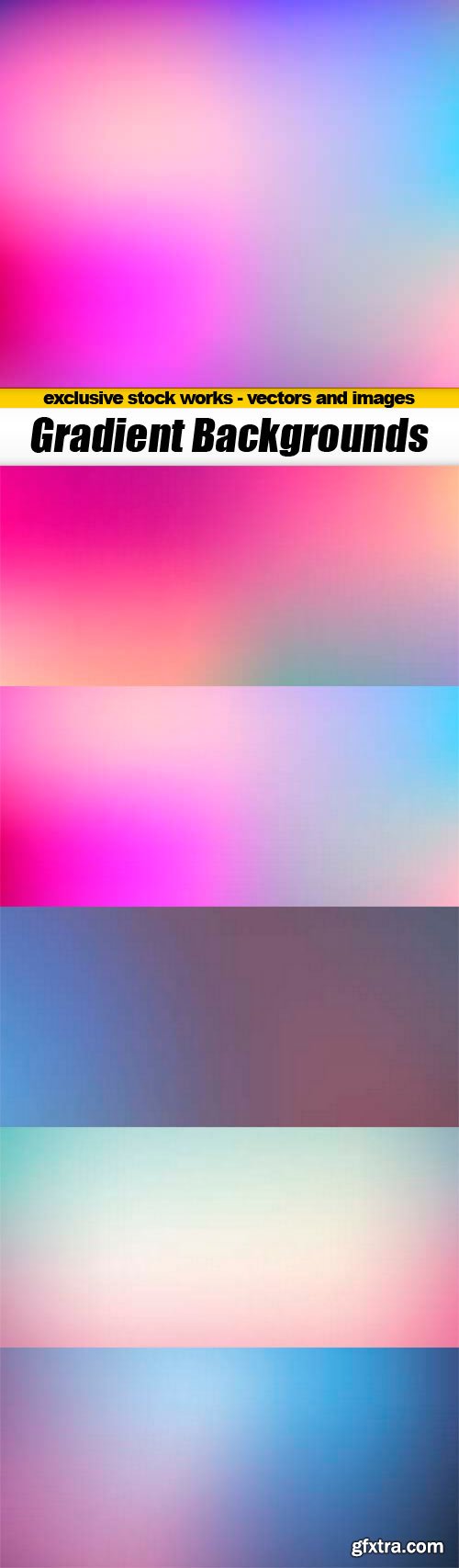 Gradient Backgrounds - 5x EPS