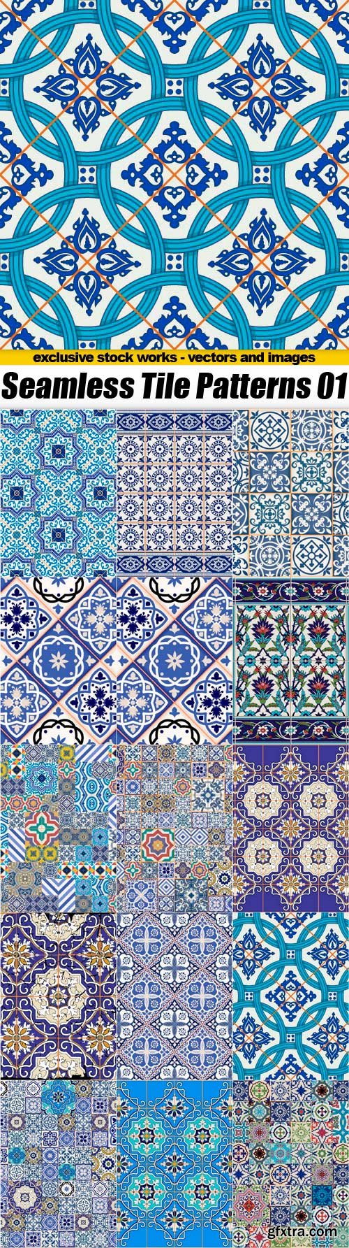 Seamless Tile Patterns Part 01 - 15x EPS