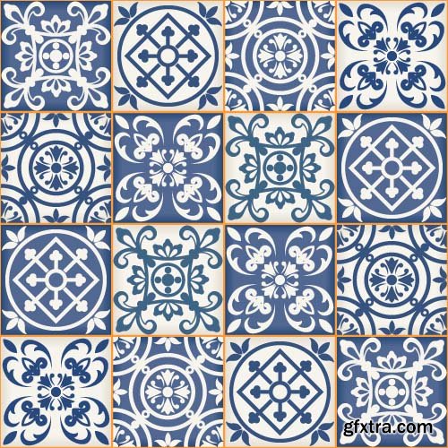 Seamless Tile Patterns Part 01 - 15x EPS