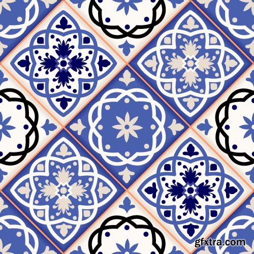 Seamless Tile Patterns Part 01 - 15x EPS