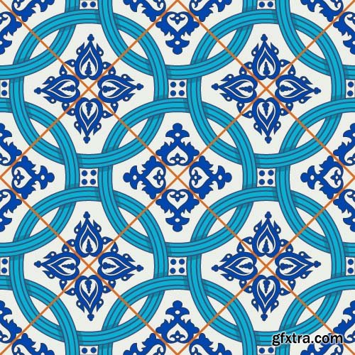 Seamless Tile Patterns Part 01 - 15x EPS