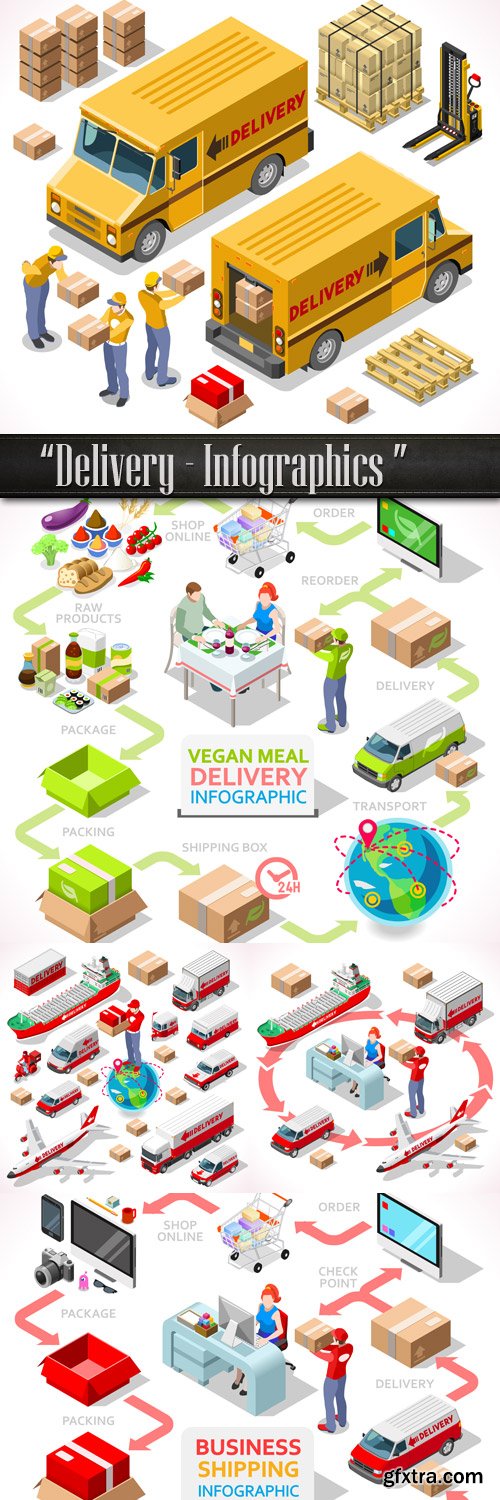 Delivery - Infographics design element