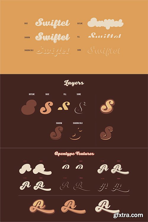 Swiftel Font Family - 6 FONTS $54