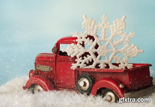 Collection of New Year Christmas car Santa Claus Christmas Tree 25 HQ Jpeg