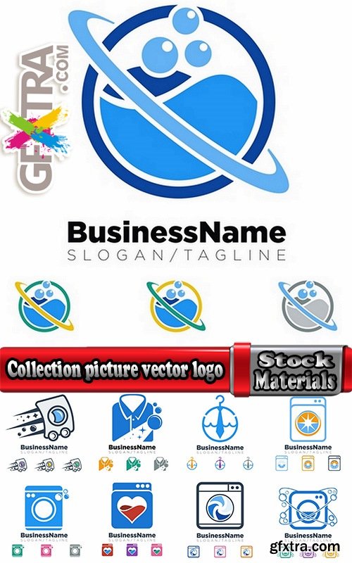 Collection picture vector logo illustration of the business campaign #16-25 EPS