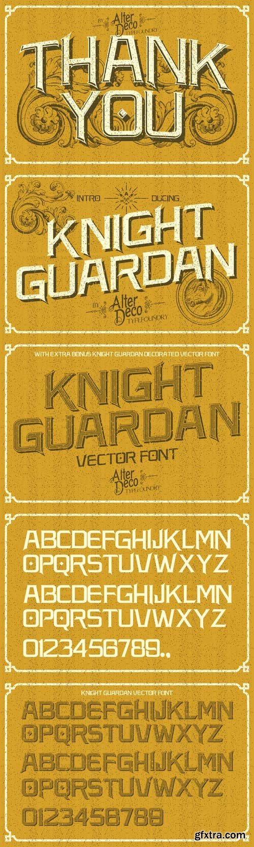 CM - Knight Guardan font + BONUS 19677