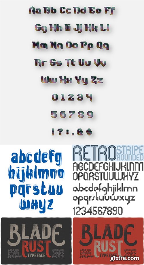 Design of the alphabet numbers and symbols