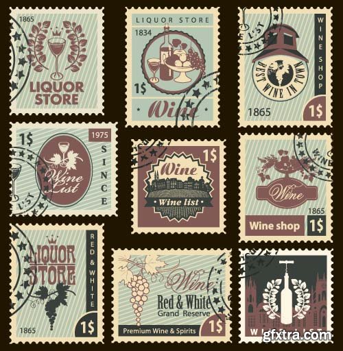 Postal Stamps - 10x EPS