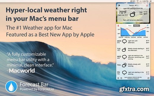 Forecast Bar 2.1.3 (Mac OS X)