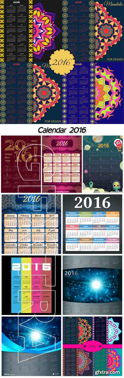 2016 simple business wall calendar