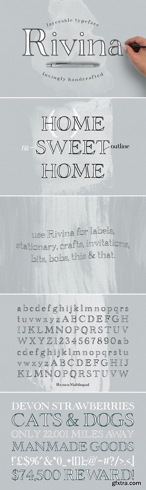 CM - Rivina - Layered Font 138248