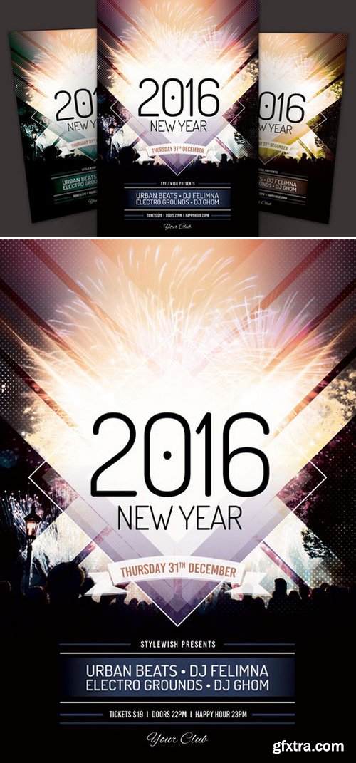 CM - New Year Flyer Template 427528