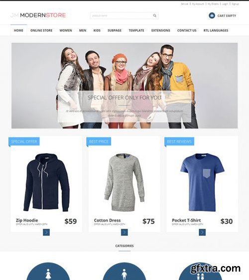 Joomla-Monster - JM Modern VirtueMart Store v1.01 - Joomla 2.5 & 3.x Template