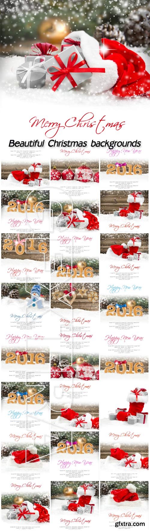 Beautiful Christmas backgrounds, new year