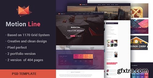 ThemeForest - Motion Line v1.0 - creative portfolio PSD template - 10992651