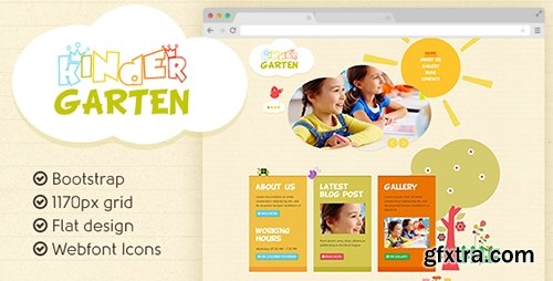 ThemeForest - Kindergarten PSD Template (Update: 17 October 14) - 5255230