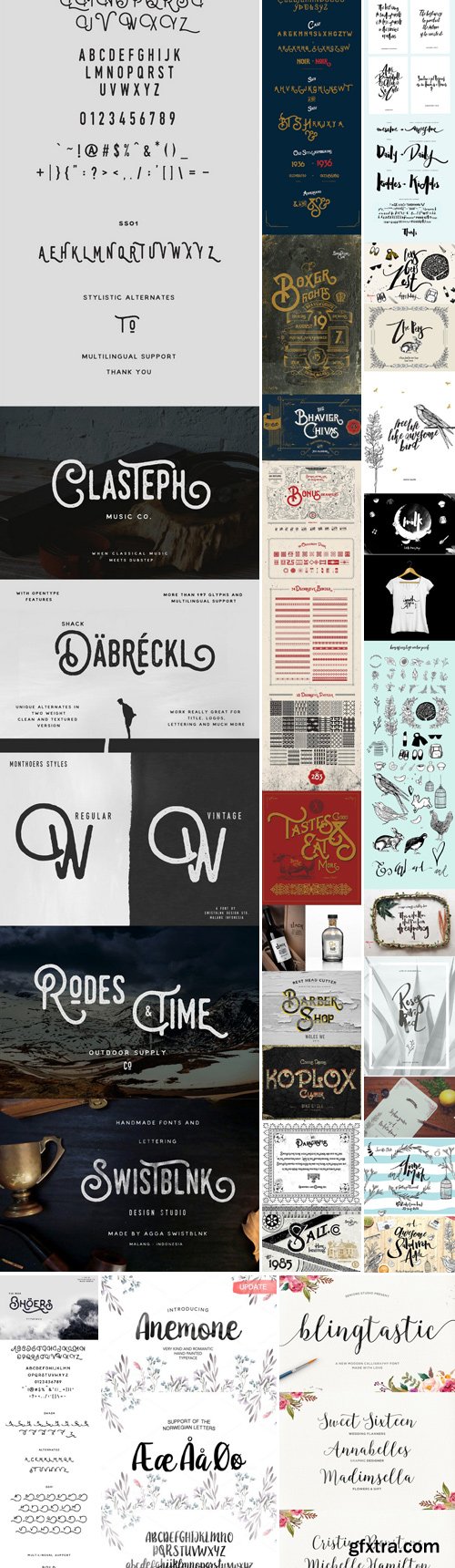 CM - Typographer's December Dream Bundle 454549 61 FONT!