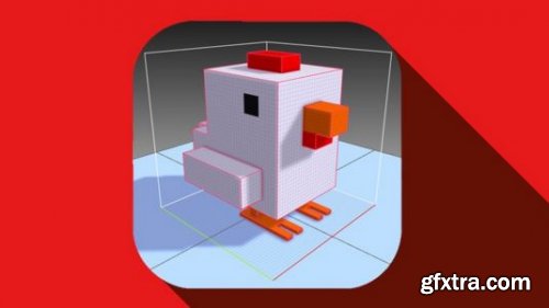 3D Pixel Art for non artist. Crossy Road Modeling. Unity 3D