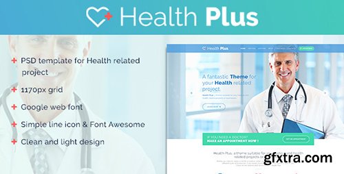 ThemeForest - Health Plus v1.0 - Clinic PSD Template - 10935028