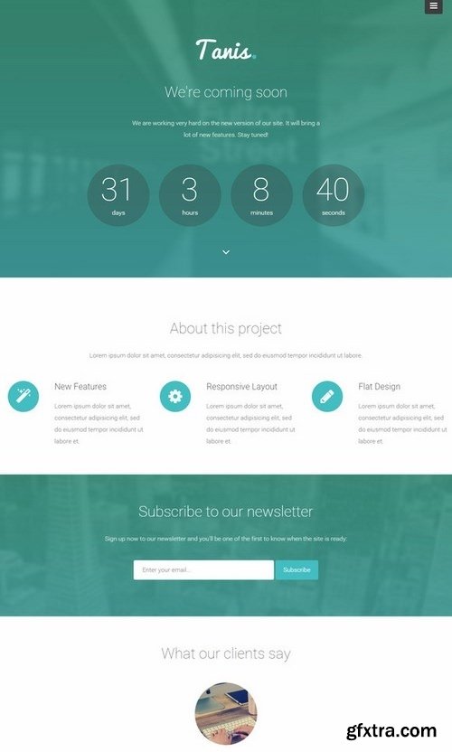 CM - Tanis - Coming Soon WordPress Theme 453923