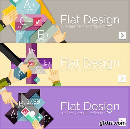 Flat Vector Design 10 - 25x EPS