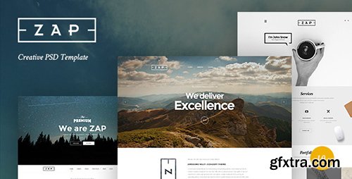 ThemeForest - ZAP v1.0 - Creative PSD Template - 11963356