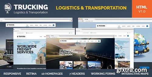 ThemeForest - Trucking v1.0 - Transportation & Logistics HTML Template - 11710043