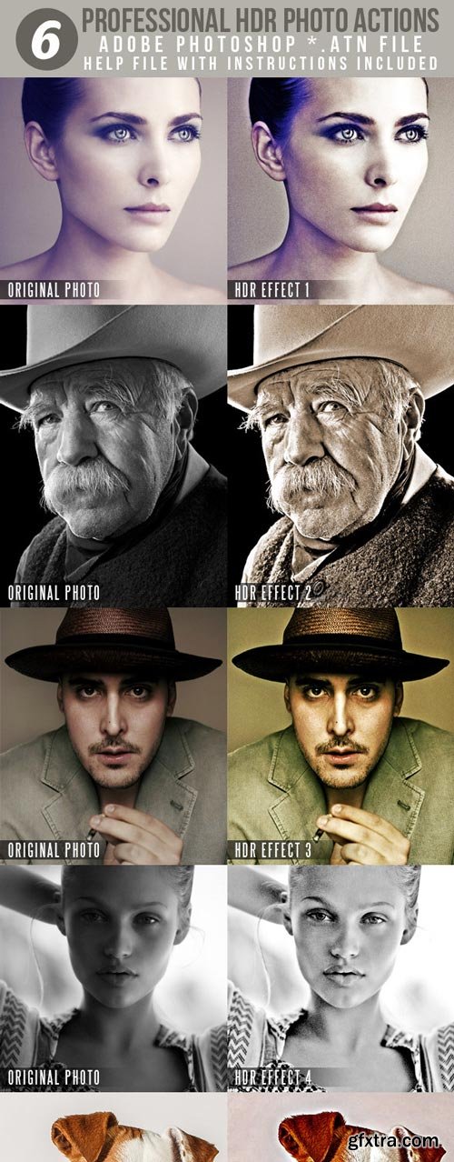 GraphicRiver - 6 Professional HDR Photo Actions - 2628404