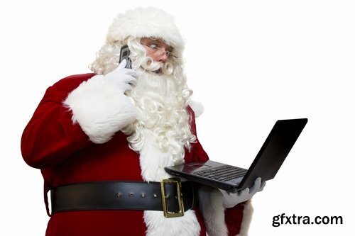 Collection of New Year Christmas Santa Claus tablet computer technology 25 HQ Jpeg