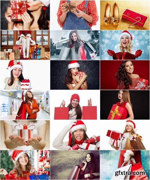 Collection of New Year Shopping Girl Christmas shopping 25 HQ Jpeg