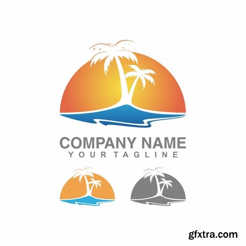 Collection picture vector logo illustration of the business campaign 17-25 EPS