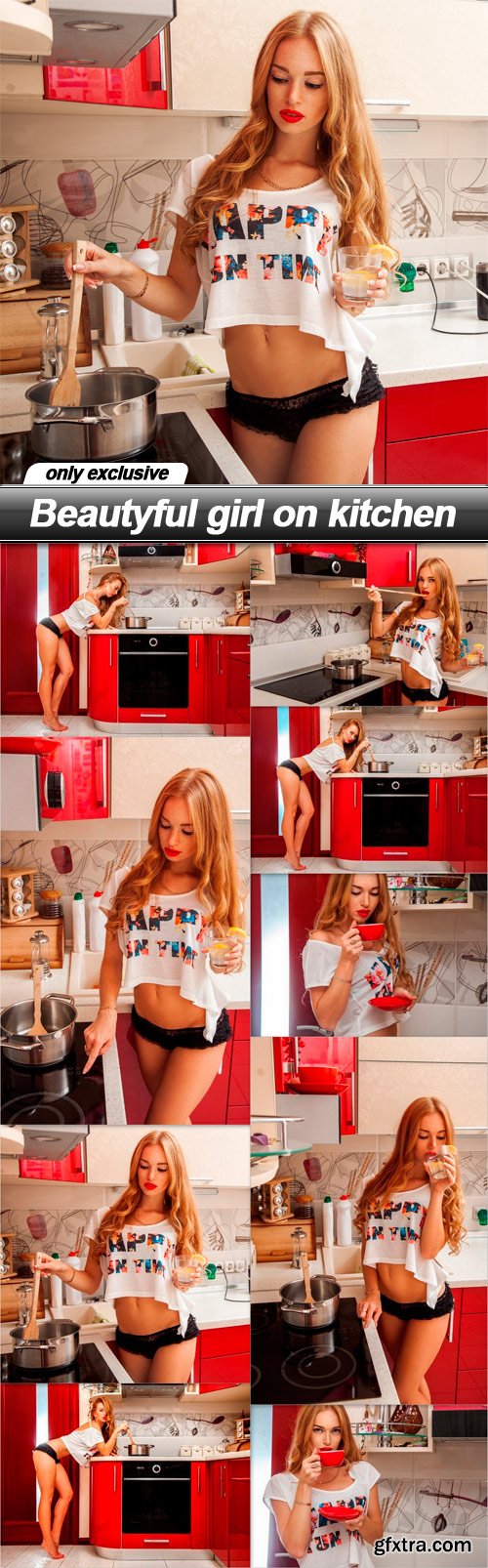 Beautyful girl on kitchen - 9 UHQ JPEG