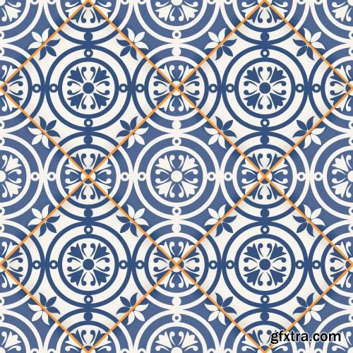 Seamless Tile Patterns Part 02 - 15x EPS