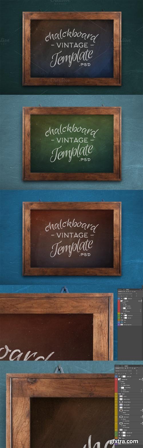 Chalkboard Vintage Mock-Up Template 236525