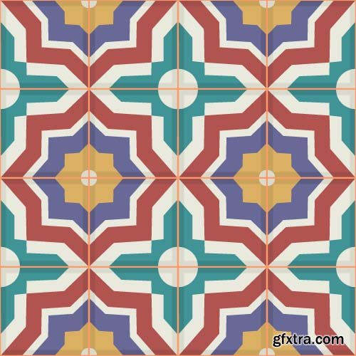 Seamless Tile Patterns Part 03 - 15x EPS