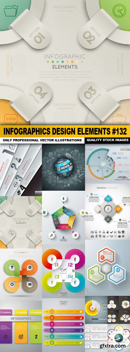 Infographics Design Elements #132 - 15 Vector